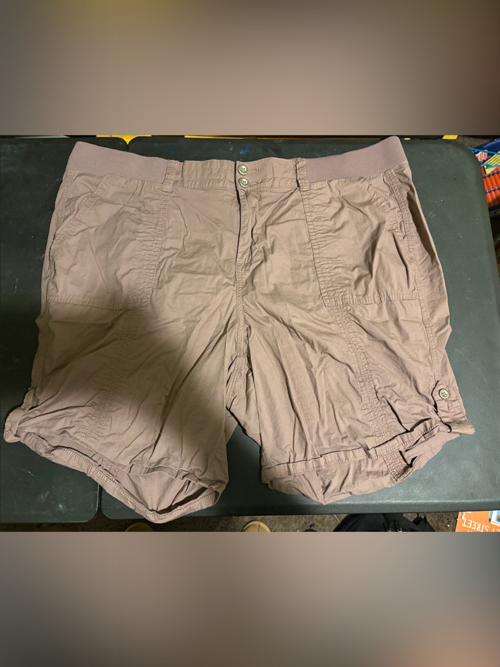 torrid Cargo Drawstring Waist Shorts - Taupe